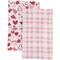 Plaid & Hearts Valentine's Day Kitchen Tea Towels Set